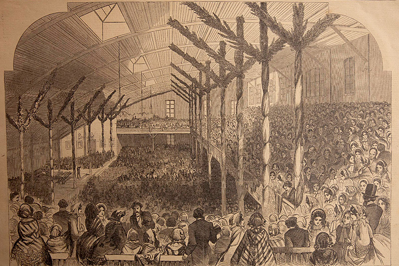 How Lincoln Won the 1860 Republican Nomination — Interior of "The Wigwam"
